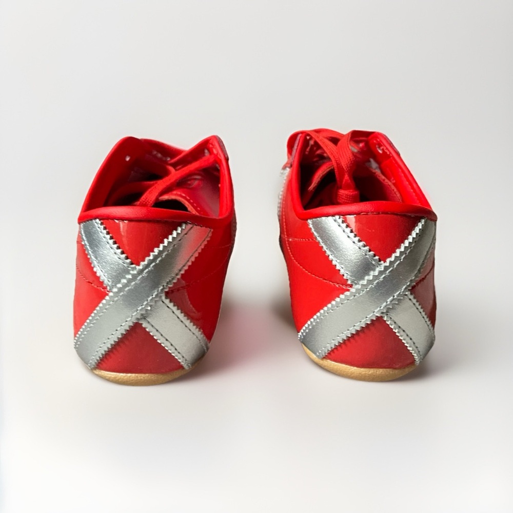 adidas Red Sneakers with Silver Stripes - Picture 7 of 10